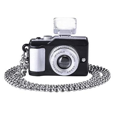 Imagem de Colar de câmera,Colar emissor de mini câmera retrô | Presente de joia de câmera de brilho de LED criativo para entusiastas de fotografia Aocate
