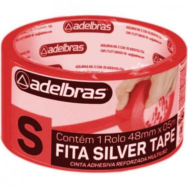 Imagem de Fita Adesiva 48X05 Silver Tape Vermelho - Adelbras