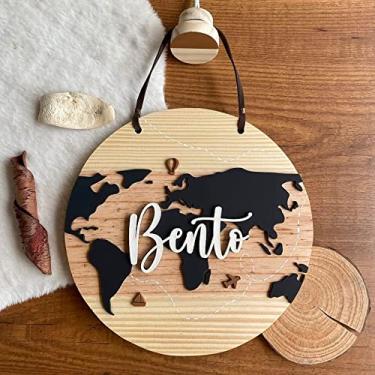 Imagem de Porta Maternidade - Flâmula Mapa Mundi