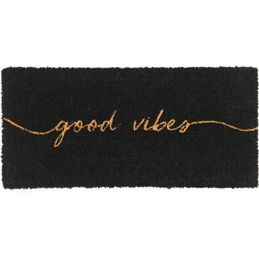 Imagem de Tapete Capacho Fibra De Coco 60X33Cm Good Vibes