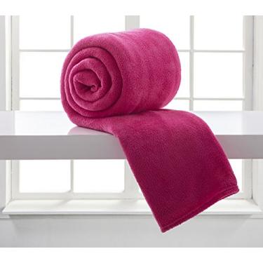 Imagem de Manta Corttex Rosa, Solteiro, . Tecido