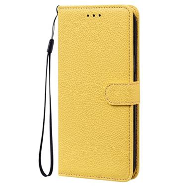 Imagem de Para Samsung J5 2017 Case Cor Sólida Capa de Telefone de Couro para Samsung Galaxy J5 J3 J7 A5 2017 2016 J2 Wallet Cover, amarelo, para A5 2017 A520