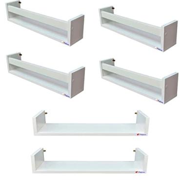 Imagem de 4 Prateleira Para Livros Infantil + 2 Prateleiras Tipo U