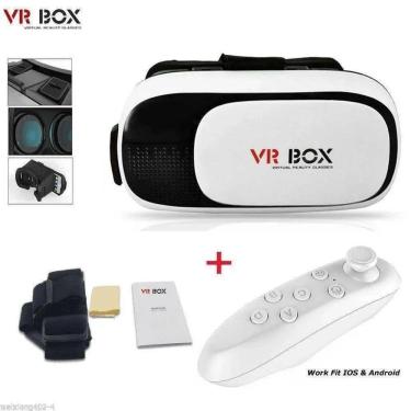 Imagem de Óculos De Realidade Virtual 3d Para Smartphone - Vr Box 2.0 Com Controle