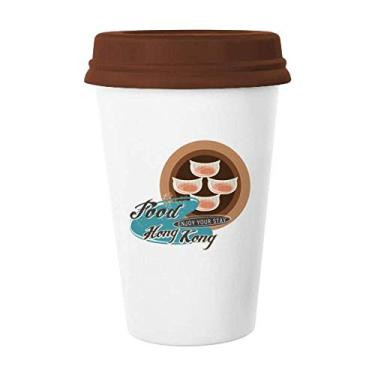 Imagem de Copo de cerâmica Hong Kong Har Gow Dumplings Caneca de café Copo de cerâmica