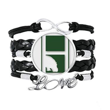 Imagem de OFFbb-USA Hippo Weight River Mud Art Deco Presente Fashion Pulseira Amor Acessório de Couro Trançado Corda Pulseira Presente
