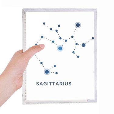 Imagem de Caderno Sagitário Constelação Signo Zodíaco Folhas Soltas Diário Recarregável Diário Papelaria