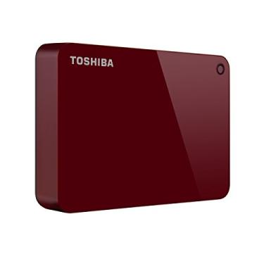 Imagem de HD Externo Portátil Toshiba Canvio Advance 4TB Vermelho USB 3.0 - HDTC940XR3CA