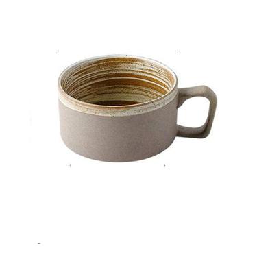 Imagem de PAYNAN Caneca de café de cerâmica retrô, copos de cerâmica feitos à mão criativos, canecas de café da manhã