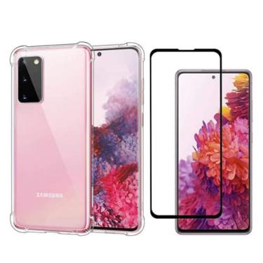 Imagem de Kit Capinha Anti Impacto Anti Shock Samsung Galaxy S20 FE Bordas Reforçadas + Película Vidro 3D 9D