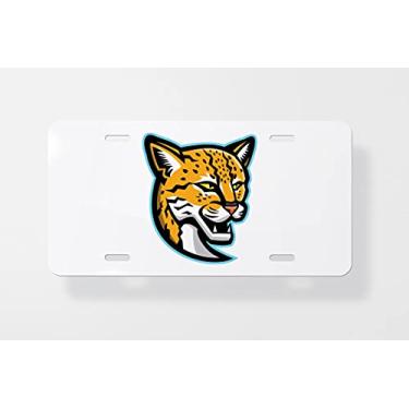 Imagem de Capa para placa de carro Margay Head para mascote – Capa para placa de carro – Capa para placa de carro 15 x 30 cm