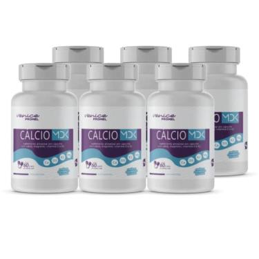 Imagem de Kit Com 6 - MDK Cálcio, magnésio, Vitamina D3 e Vitamina K2 60 Capsulas de 500mg Promel