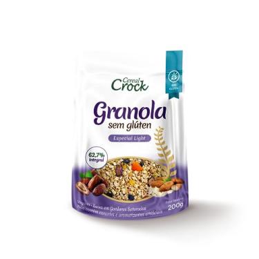 Imagem de Cereal Crock Granola Sem Glúten Especial Light Com Aveia 200G