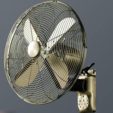 Imagem de Ventilador Montado Na Parede De 16 Polegadas Com Lâminas De Metal Corda De Puxar/Controle Remoto Fornecimento De Ar De Grande Angular Ventilador Elétrico De Resfriamento Ventilador Elétrico Indu