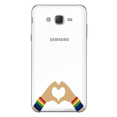 Imagem de Capa Case Capinha Samsung Galaxy  J7 Arco Iris Amor - Showcase