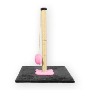 Imagem de Arranhador Poste Gatos Brinquedo Grande Com Sisal Pink