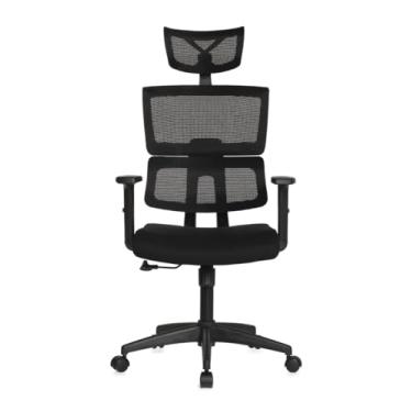 Imagem de Cadeira Para Escritório Ergonômica Office Gamer Giratória Anima ANM701P Preta