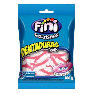 Imagem de Balas de Gelatina Fini Dentaduras 100g