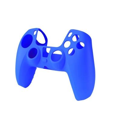 Imagem de A nova capa de silicone TwiHill (2020) é adequada para PS5, PS5 função antiderrapante capa de silicone capa de proteção PS5 (Azul)