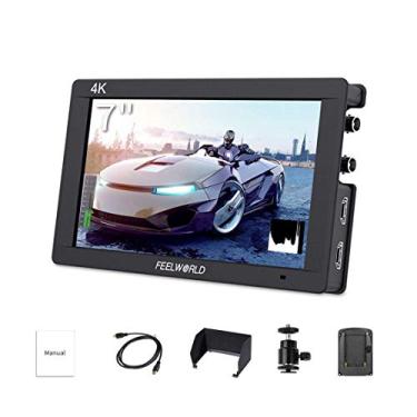 Imagem de FEELWORLD FW703 7 polegadas DSLR On Camera Field Monitor 3G SDI 4K HDMI Entrada Saída Vídeo Assist Peaking Focus IPS Full HD 1920 x 1200