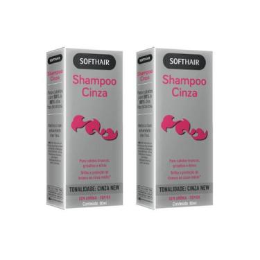 Imagem de Shampoo Soft Hair 60ml Cinza New - Kit C/ 2Un