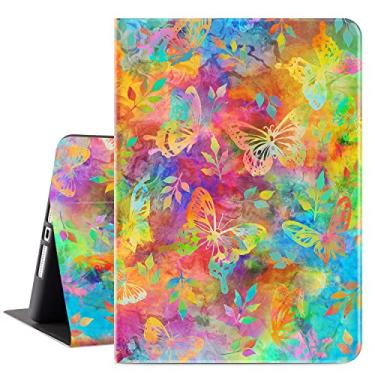 Imagem de Capa para ipad 10.2 7ª/8ª/9ª geração 2019/2020/2021, capa traseira de borracha macia Vimorco, capa de couro protetora, suporte ajustável Auto Wake/Sleep Smart