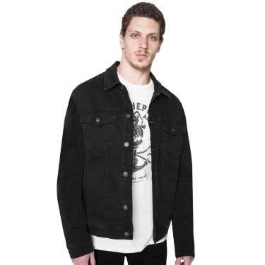Imagem de Jaqueta Ellus Jeans Masculina Denim Color Stretch Preta-Masculino