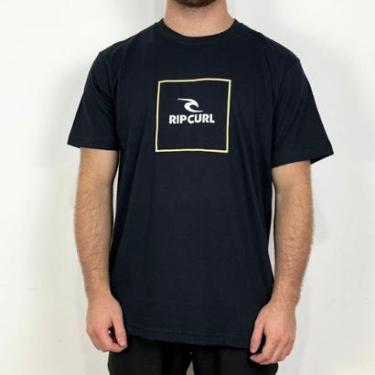 Imagem de Camiseta Rip Curl Corp Icon Preta-Masculino