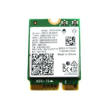 Imagem de AX201NGW Dual Band CNVio2 M.2 802.11ax WLAN Bluetooth 5.1 WiFi Card L92724-005 Compatible Replacement Spare Part for Intel Compatible and Laptop Systems