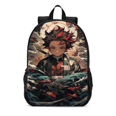 Imagem de Mochila Escolar Infanto Juvenil Anime Tanjiro Demon Slayer Novidades 0166-Unissex