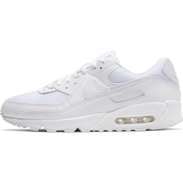 Imagem de Nike Men's AIR MAX 90 Casual Shoes (12, White/White/White/Wolf Grey)