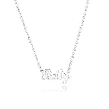 Imagem de Hidepoo Colar Betty – Colar com pingente de nome personalizado, colar delicado com nome Betty, corrente de joias presentes para mulheres