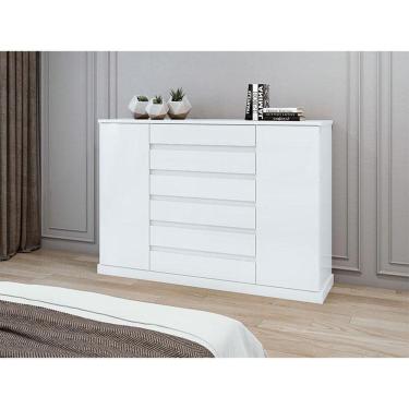 Imagem de Cômoda Sapateira Vedra Ambiente Branco Brilho – Lopas