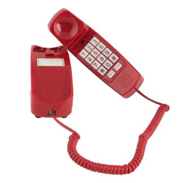 Imagem de iSoHo Phones Telefone de mesa inspirado no vintage 1965, leve, fácil de segurar para casa, som claro, conexão com fio confiável, sem necessidade de pilhas, telefone ideal para idosos e escritórios