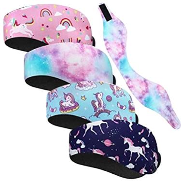 Imagem de Faixa de Cabeça de Natação, Faixa de Orelha de Natação, Faixa de Cabeça de Nadador Ajustável, Protetor de Ouvido de Neoprene Elástico para Esportes Aquáticos, Corrida, Fitness