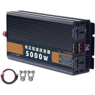 Imagem de Inversor de energia para carro de onda senoidal pura 5000W, 6000W, 7000W, 8000W, 9000W, 12000W (pico) Inversor DC 12V/24V/48V/60V a 220V Conversor AC com display LCD Carregador de carro com