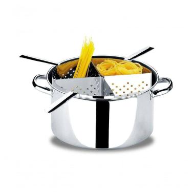 Imagem de Espagueteira De Inox 4 Divisões Linha Savoy Brinox Inox