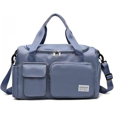 Imagem de Bolsa Transversal Feminina Para Academia Treino Blogueira Viagens (AZUL PETROLEO)