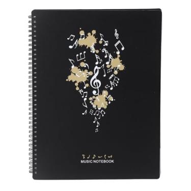 Imagem de Folha de Pasta de Partituras A4, Pasta de Partituras Em Branco Composição Manuscrito Pessoal Notebook 20 Mangas 40 Páginas (Um tipo)