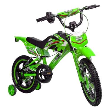 Imagem de Bicicleta Moto Cross Verde Aro 16 - Unitoys