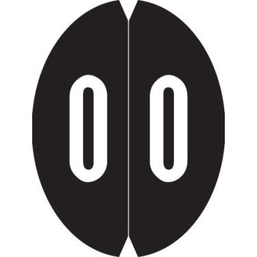 Imagem de Doctor Stuff - File Folder Labels, Number 0, VRE/GBS 8857 MatchSYS #6 - VONM Series Chart Stickers, Black, 1-1/2" x 1-1/8", #0, 500/Roll