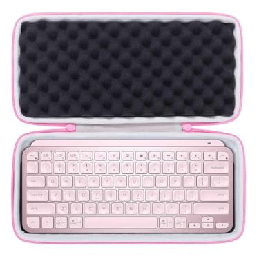 Imagem de co2CREA Capa de substituição para teclado Logitech MX Keys Mini teclado avançado sem fio iluminado (capa para teclado MX Keys, capa rosa)