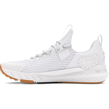 Imagem de Under Armour Tênis feminino Project Rock Blood Sweat Respect 4, (100) branco/cinza distante/preto, 34