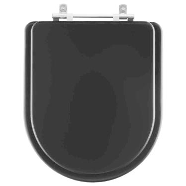Imagem de Assento Sanitário Laqueado San Remo Preto para bacia Hervy