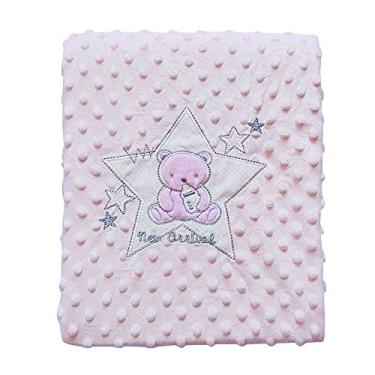 Imagem de Edredom Baby Bordado, Jolitex, 100% Poliéster, Rosa, Infantil