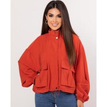 Imagem de JAQUETA VISCOSE BOMBER FEMININA COM CINTURA REGULÁVEL-Feminino