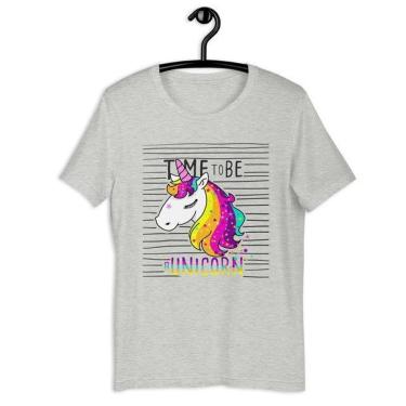 Imagem de Camiseta Blusa Feminina Time to be a Unicórnio-Feminino