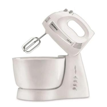 Imagem de Batedeira Cake Inox Turbo Preto 500W 127V B-50 - Mondial, Branco, 4 l,