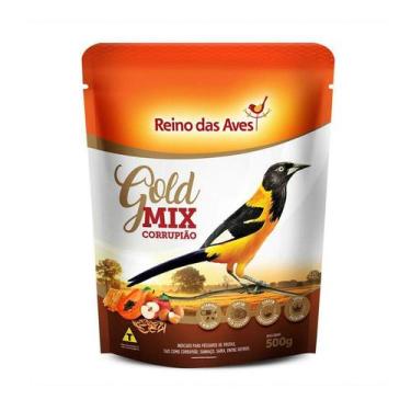 Imagem de Ração Reino das Aves Gold Mix Corrupião para Pássaros - 500g