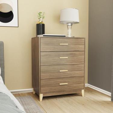 Imagem de Cômoda - 4 Gavetas 700X990X450 Mm Legno - Movel Bento